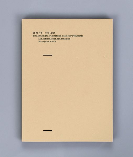 Cover von Eine sprachliche Transnotation staatlicher Dokumente zum Völkermord an den Armeniern