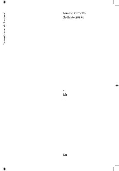 Cover von Gedichte 2015/1