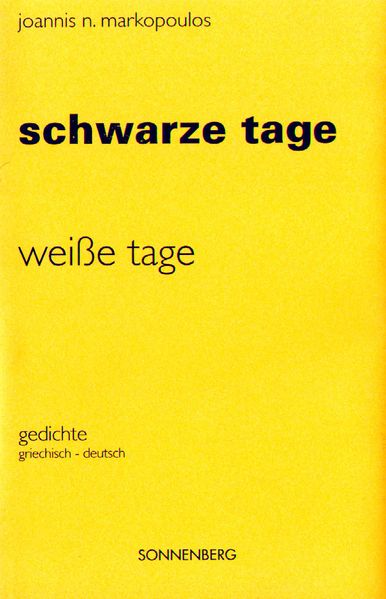 Cover von Schwarze Tage – Weisse Tage