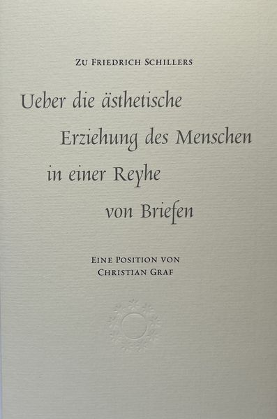 Cover von Selbsterziehung mit Schiller