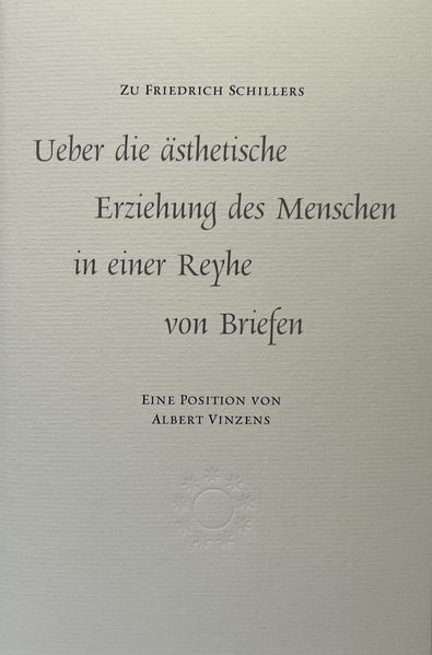 Cover von Schillers Zeitschrift Die Horen als Gefäß seiner Ästhetischen Briefe