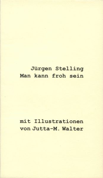 Cover von Man kann froh sein.