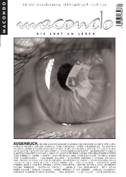 Cover von Macondo. Die Lust am Lesen / Macondo Edition 21: Augenblick