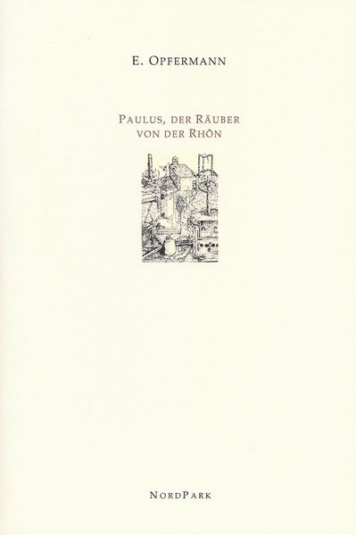 Cover von Paulus, der Räuber von der Rhön