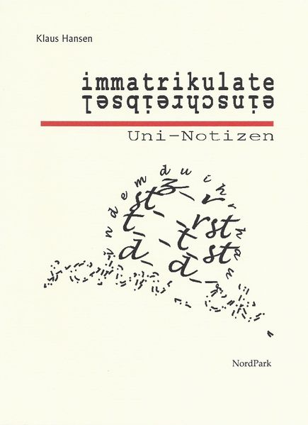Cover von immatrikulate – einschreibsel