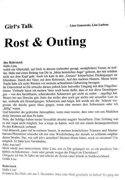 Cover von Rost und Outing