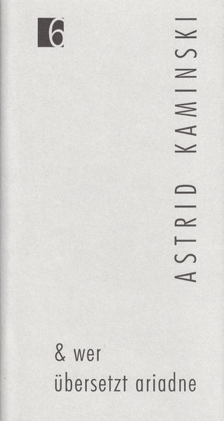 Cover von Jahresgabe der Literarischen Gesellschaft / & wer übersetzt ariadne