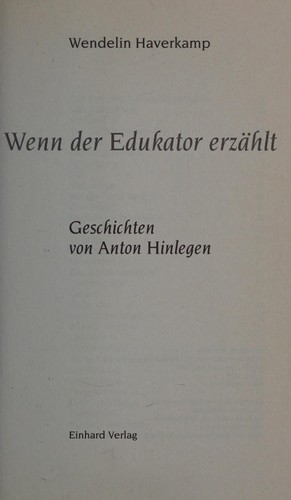 Cover von Wenn der Educator erzählt
