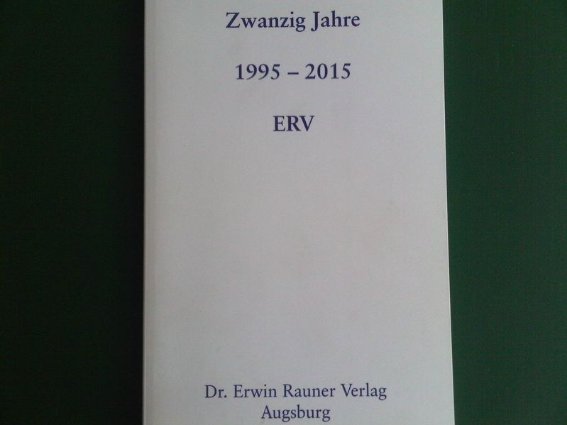 Cover von 20 Jahre 1995-2015 ERV