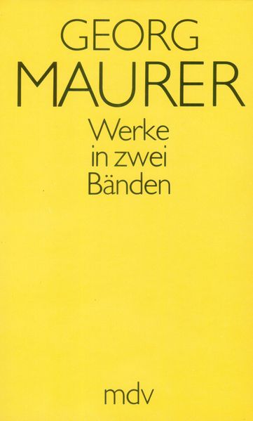 Cover von Georg Maurer