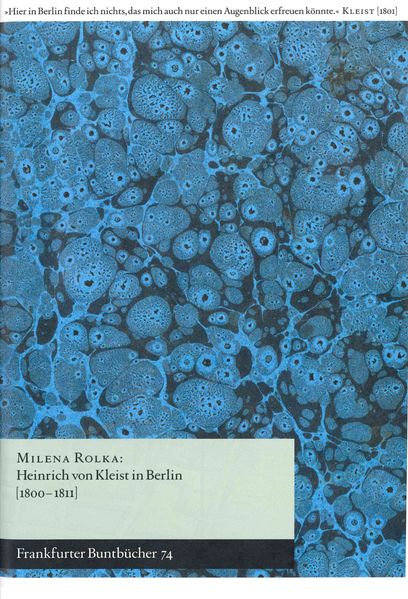 Cover von Heinrich von Kleist in Berlin (1800-1811)