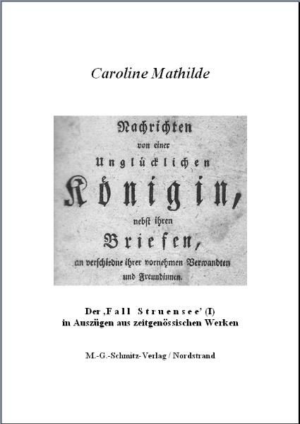 Cover von Nachrichten von einer Unglücklichen Königin, nebst ihren Briefen, an verschiedne ihrer vornehmen Verwandten und Freundinnen