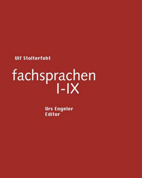 Cover von fachsprachen I-IX