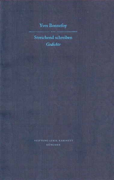 Cover von Streichend schreiben. Gedichte
