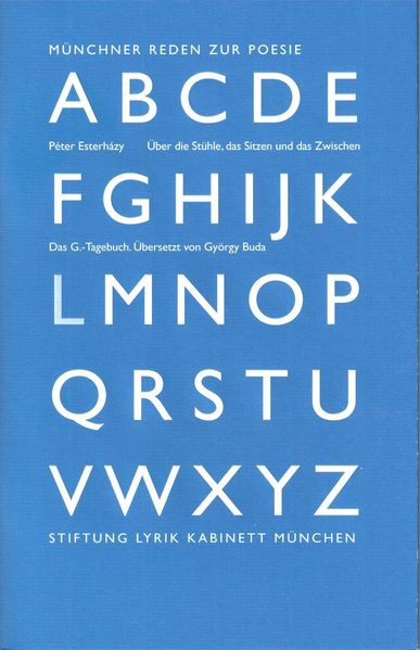 Cover von Über die Stühle, das Sitzen und das Zwischen. Das G.-Tagebuch