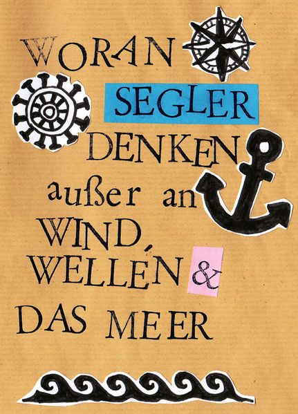 Cover von Woran Segler denken außer an Wind, Wellen & das Meer