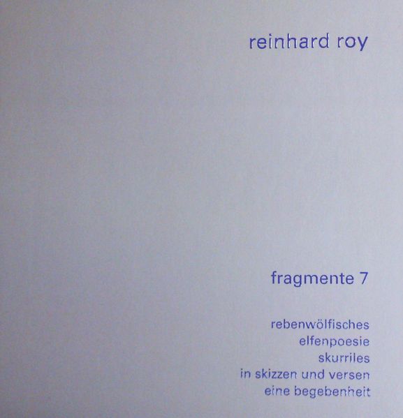 Cover von Reinhard Roy- Fragmente 7