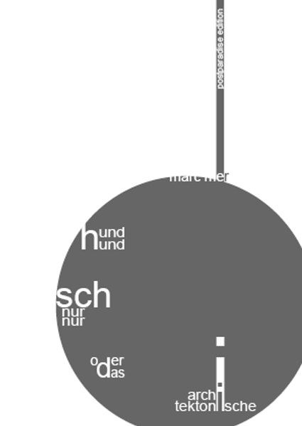 Cover von hund und schnur nur oder das architektonische i