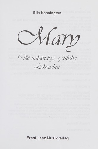 Cover von Mary