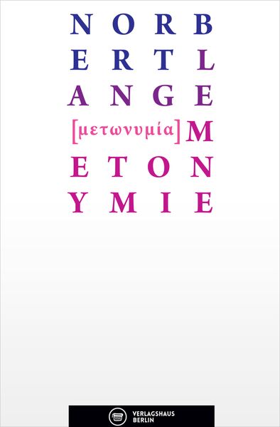 Cover von Metonymie