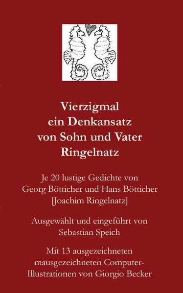 Cover von Vierzigmal ein Denkansatz von Sohn und Vater Ringelnatz