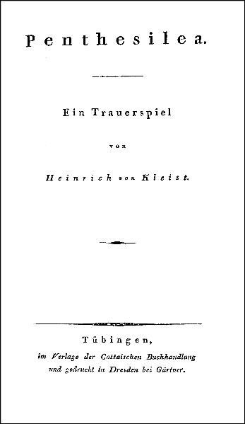 Cover von Penthesilea