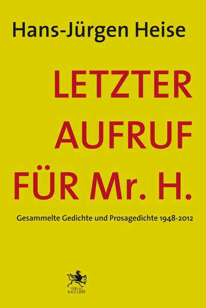 Cover von Letzter Aufruf für Mr. H.