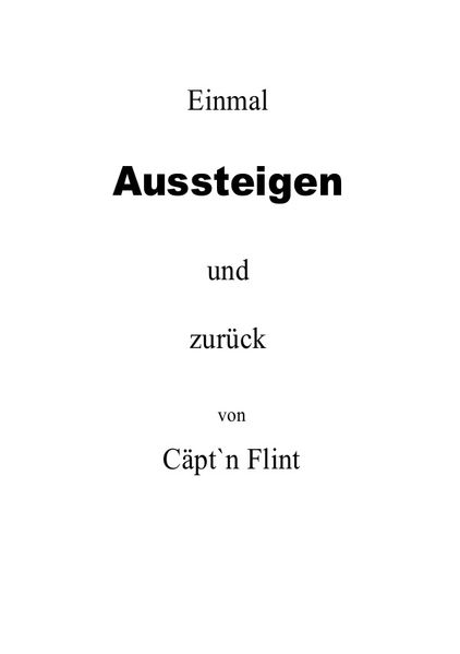 Cover von Einmal Aussteigen und zurück