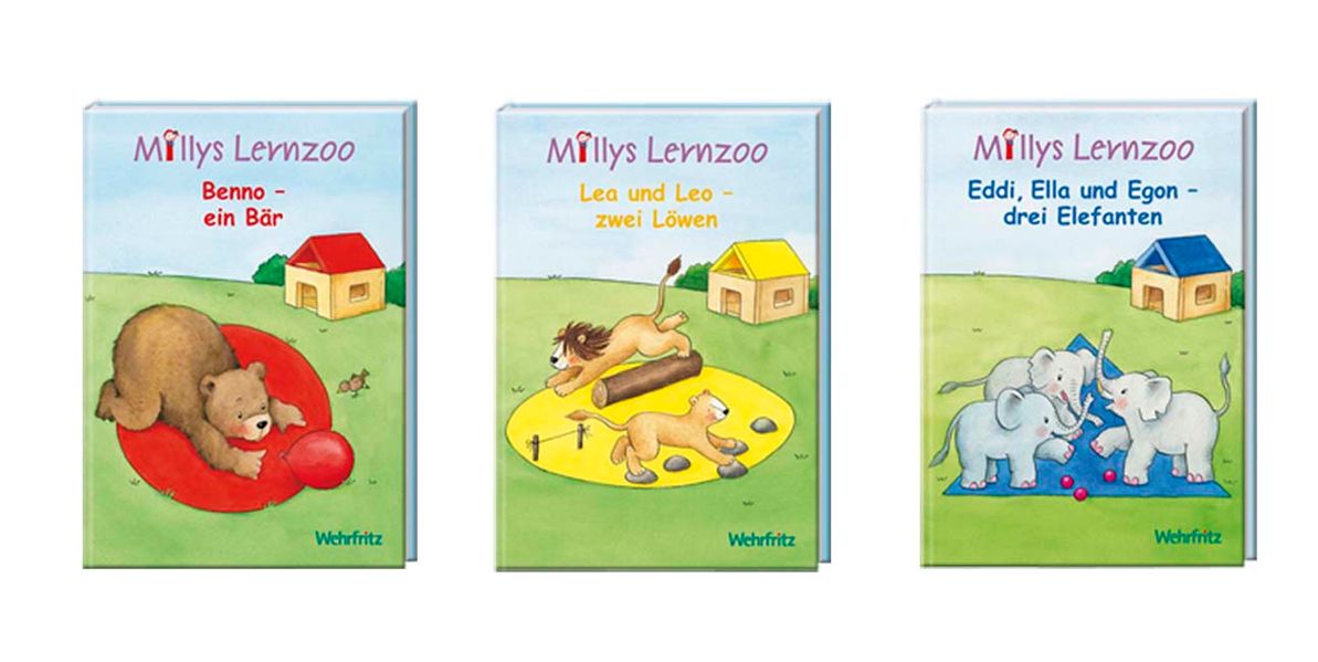 Cover von Millys Lernzoo Bücher, 3 Stück