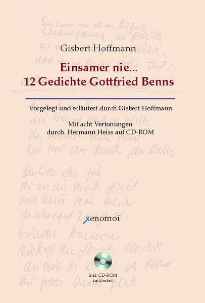 Cover von Einsamer nie… 12 Gedichte Gottfried Benns