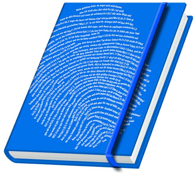 Cover von Fingerabdruck. Schreibbuch (blau)