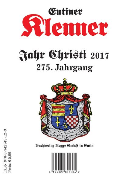 Cover von Eutiner Klenner 2017