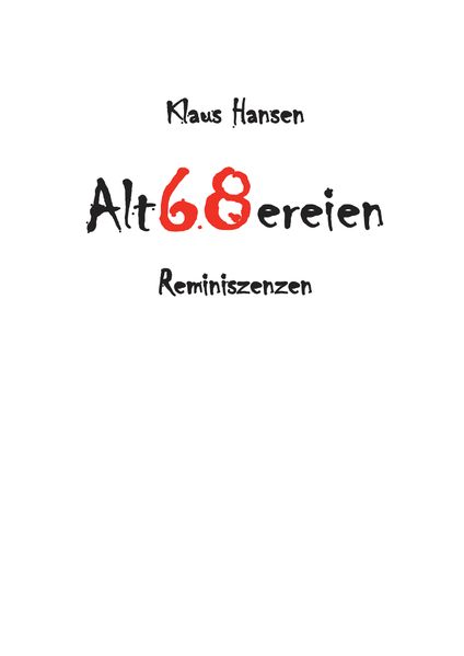 Cover von Alt68ereien