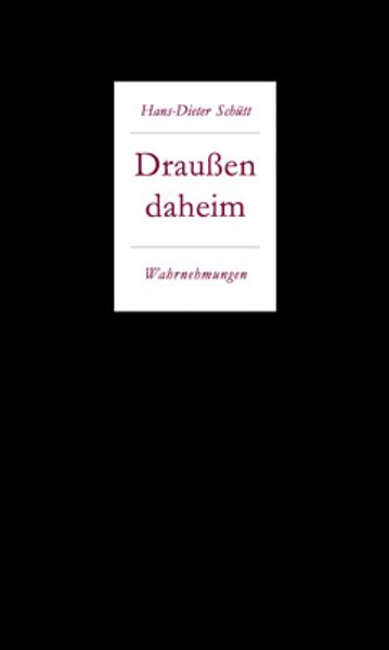 Cover von Draußen daheim. Wahrnehmungen.