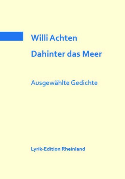 Cover von Dahinter das Meer. Ausgewählte Gedichte