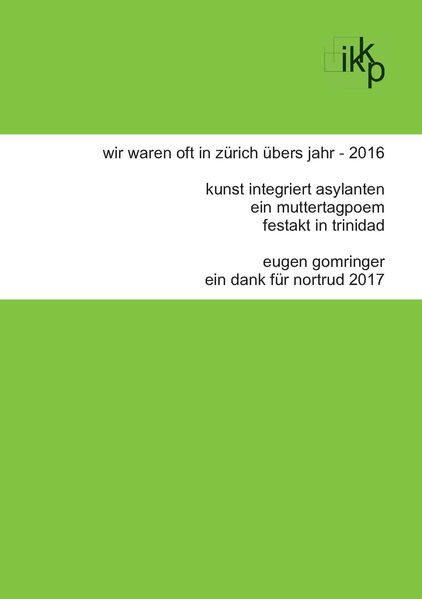 Cover von wir waren oft in zürich übers jahr – 2016