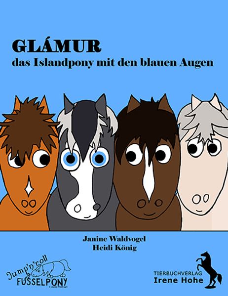 Cover von Glámur, das Islandpony mit den blauen Augen