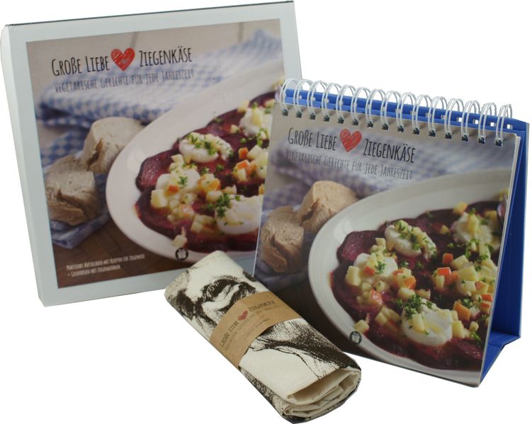 Cover von Ziegenbox Geschenkbox mit Buch:Große Liebe Ziegenkäse