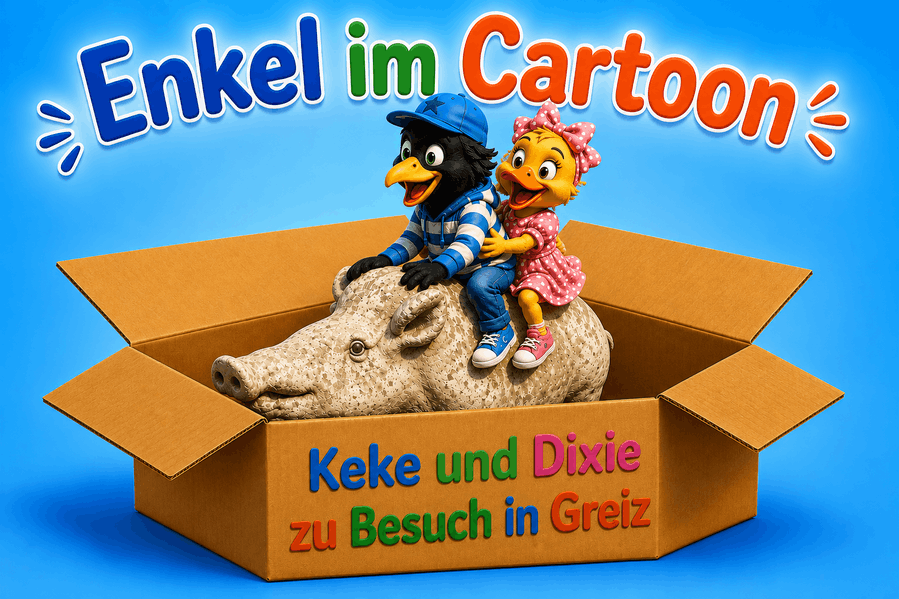 Cover von Enkel im Cartoon – Zu Besuch in Greiz