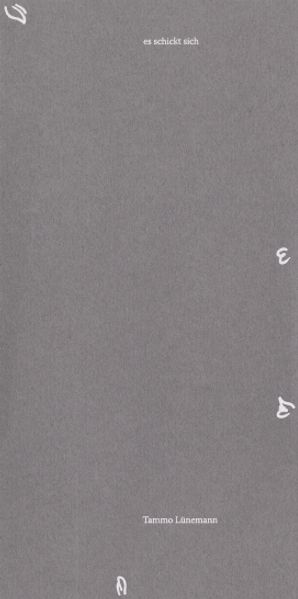 Cover von es schickt sich
