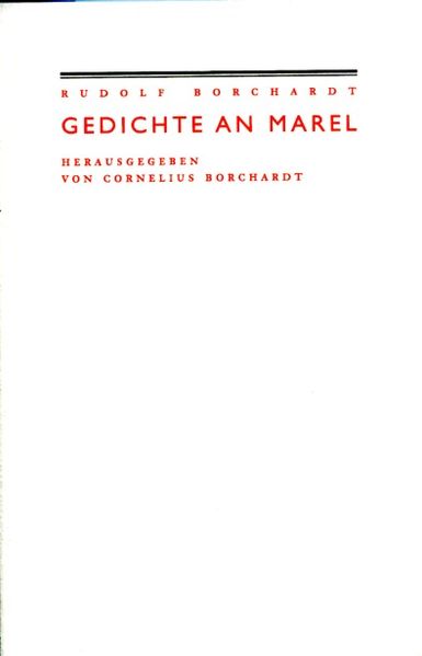 Cover von Gedichte an Marel