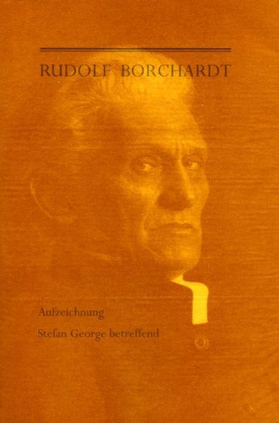 Cover von Aufzeichnung Stefan George betreffend