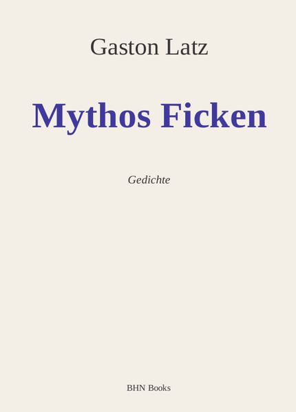 Cover von Mythos Ficken