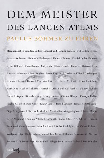 Cover von Dem Meister des langen Atems Paulus Böhmer zu Ehren