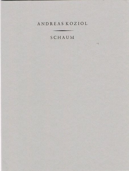 Cover von Schaum