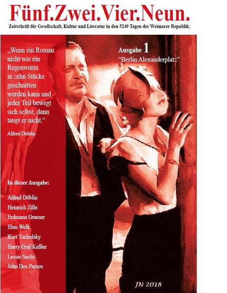 Cover von Fünf.Zwei.Vier.Neun. Ausgabe 1 „Berlin Alexanderplatz“