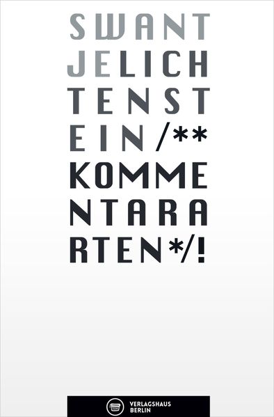 Cover von Kommentararten
