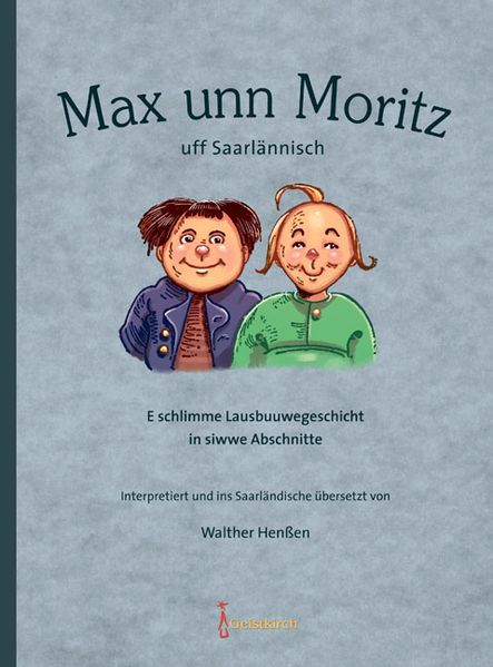 Cover von Max unn Moritz uff Saarlännisch