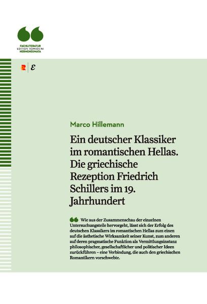 Cover von Ein deutscher Klassiker im romantischen Hellas