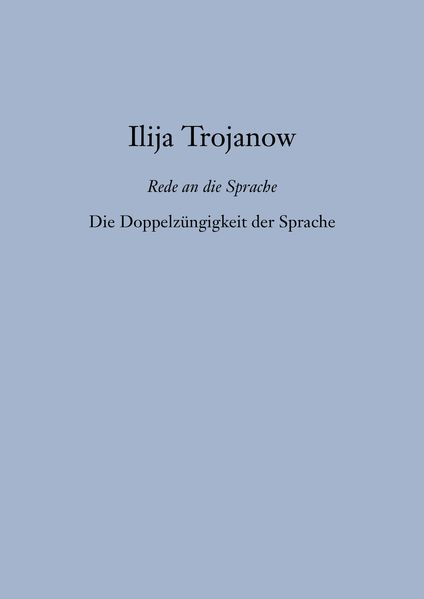 Cover von Die Doppelzüngigkeit der Sprache